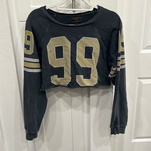 Free People Cropped Pullover Sweatshirt